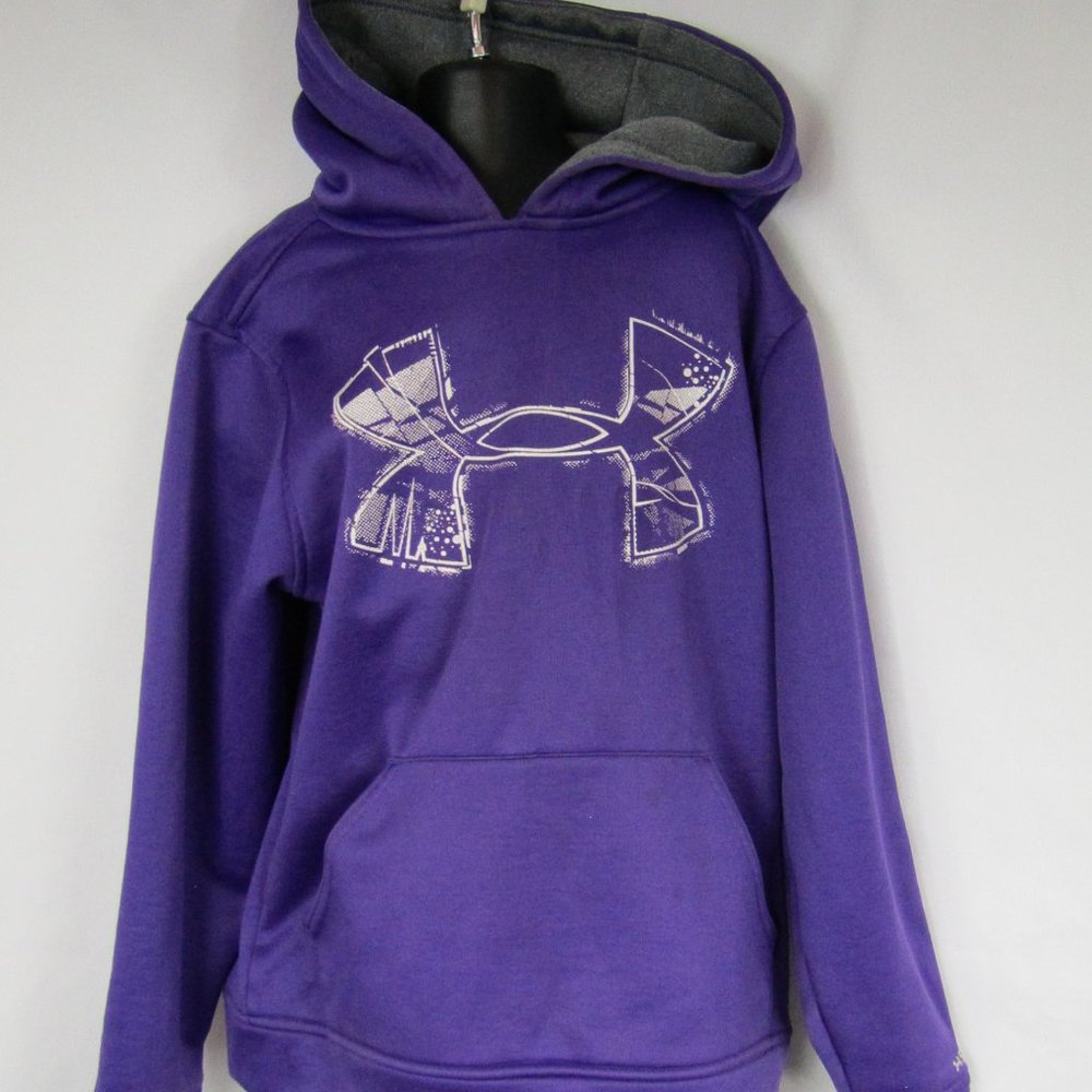Under Armour | Hoodie | Youth Small | Purple & White